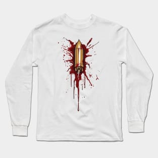 Bloody Bullet Wound Long Sleeve T-Shirt